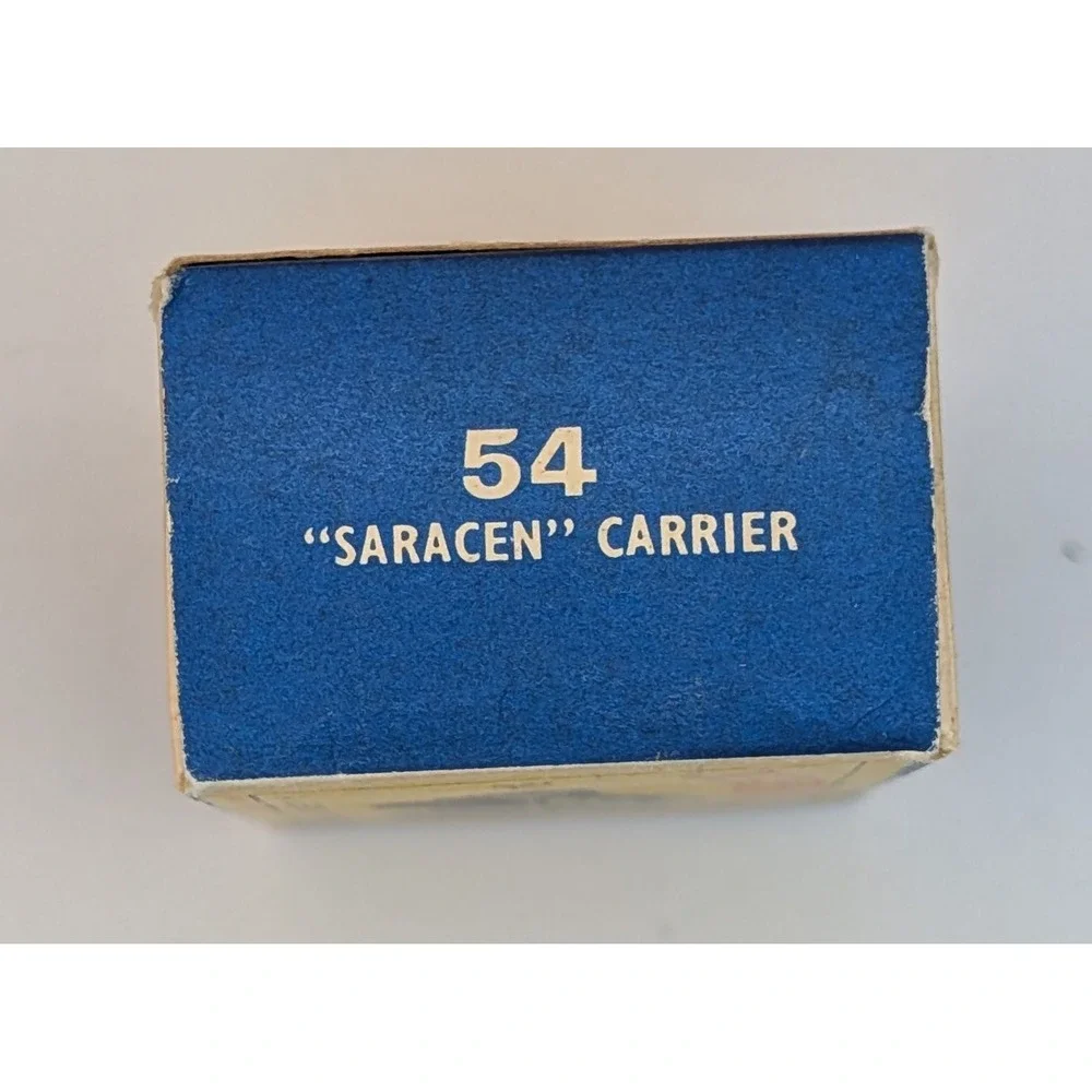 Vintage Matchbox No 54 Saracen Personnel Carrier Lesney Diecast Military Boxed